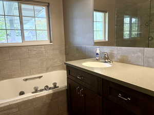 Primary Bathroom w/Separate Large Tub and Shower