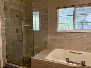 Primary Bathroom w/Separate Large Tub and Shower