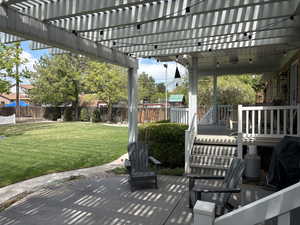 Covered deck/patio off the Primary Bedroom