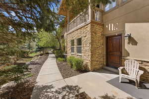 Nestled in mature trees