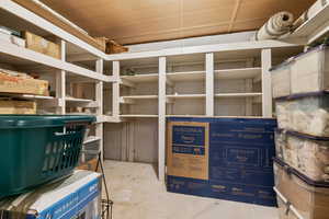 View of storage area