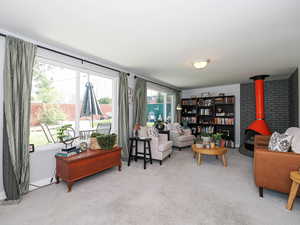 Bright cozy family room