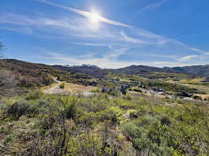 View of mountain backdrop