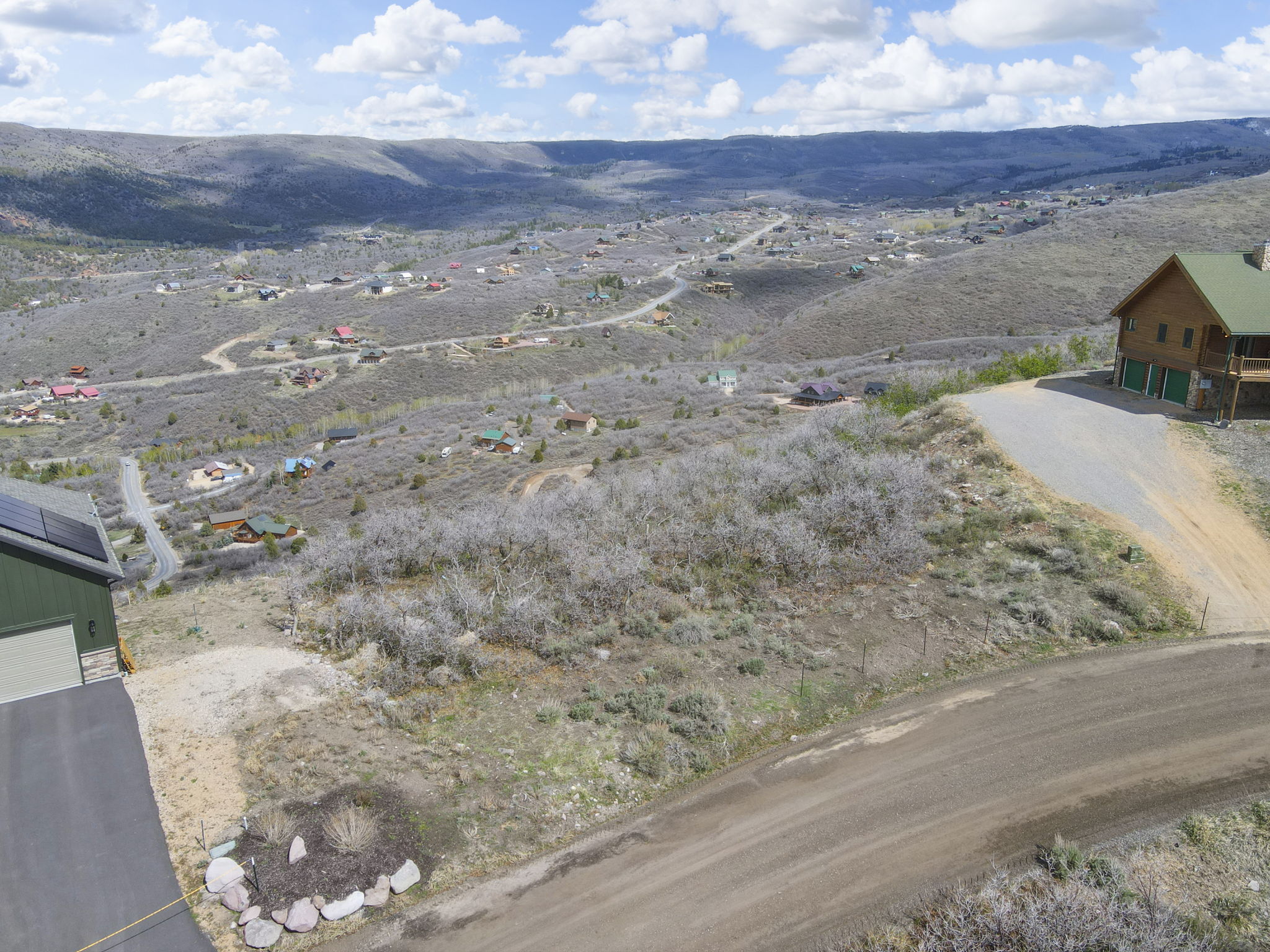 Aerial view of mountains