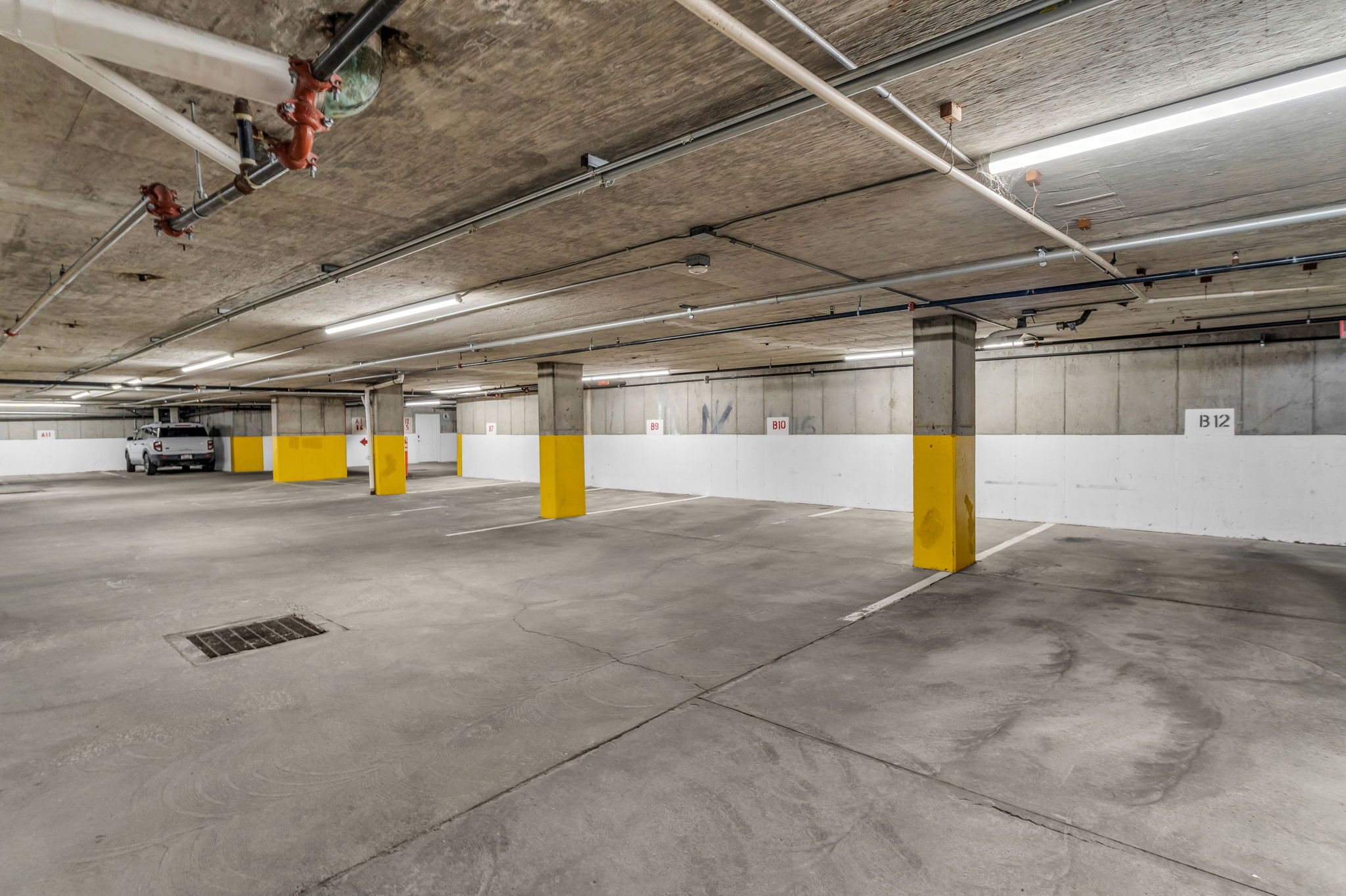 Garage with a parking deck