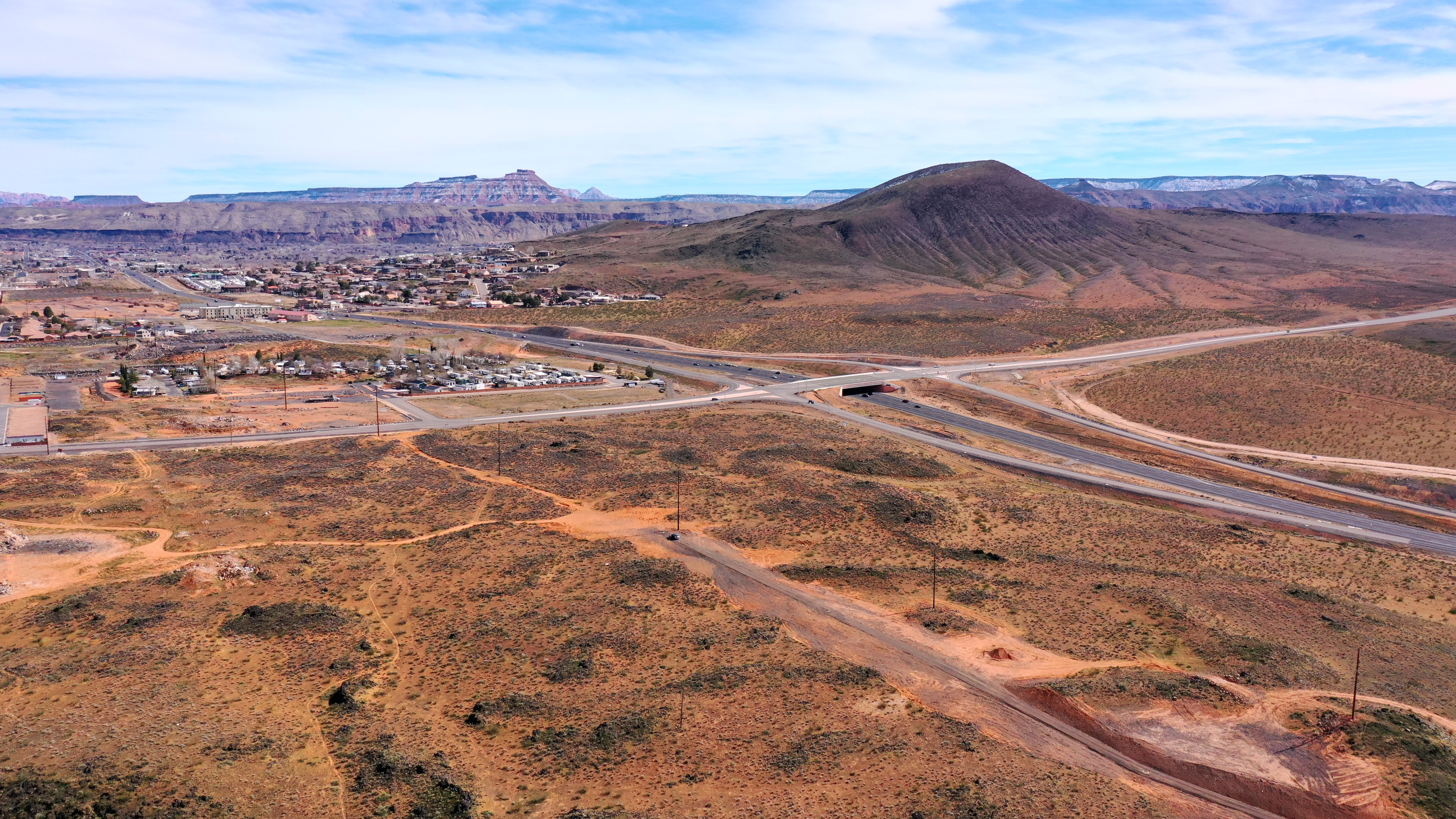 Near recently completed intersection of SR-9 and SR-7.