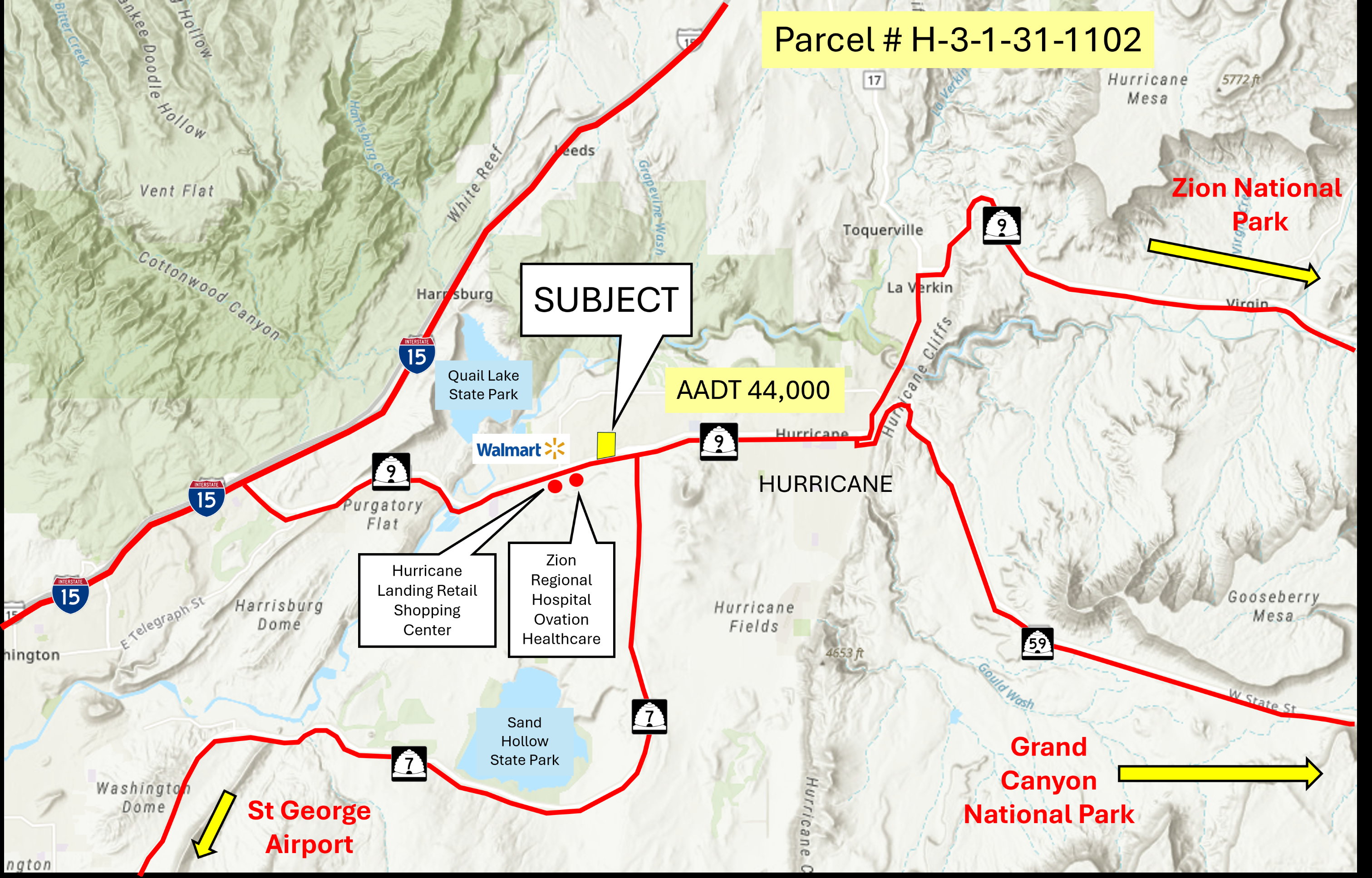 Map / location of property area