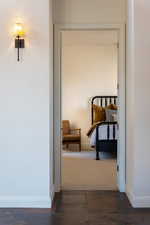 Corridor with baseboards