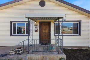 View of exterior entry