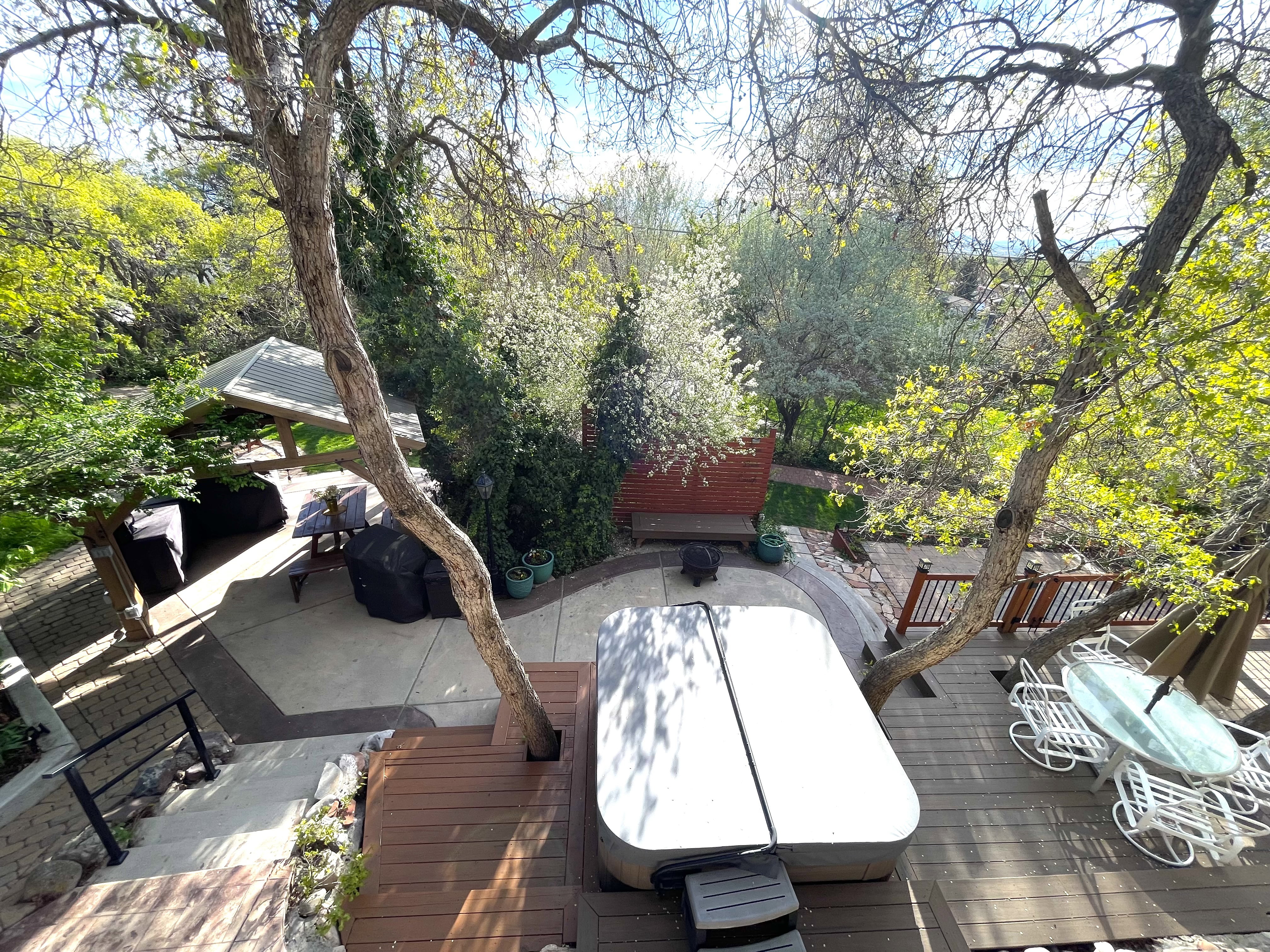 Deck with a patio