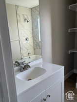 Full bath with vanity