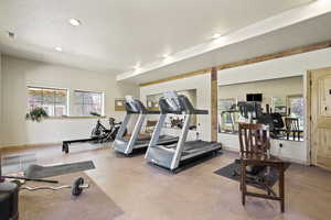 Exercise room in clubhouse