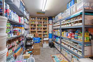 View of storage room