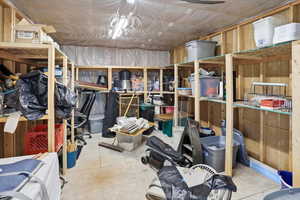 View of storage room