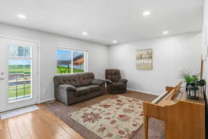 View of family room from hallway.