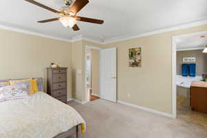 Primary suite view from window.