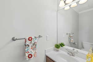 Powder bath on main level.