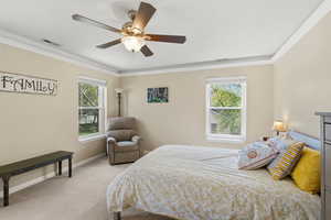 Primary suite view from doorway.