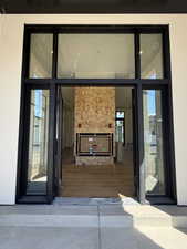 View of exterior entry