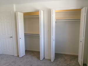 View of closet with in-closet lighting