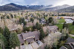 Bird's eye view of mountains