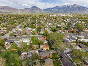 View of property location with nearby suburban area and a mountainous background