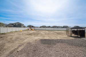 View of yard with a residential view