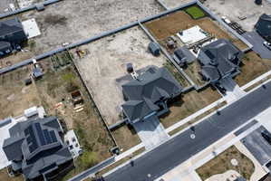 Aerial view of residential area