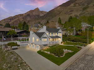 View of mountain background