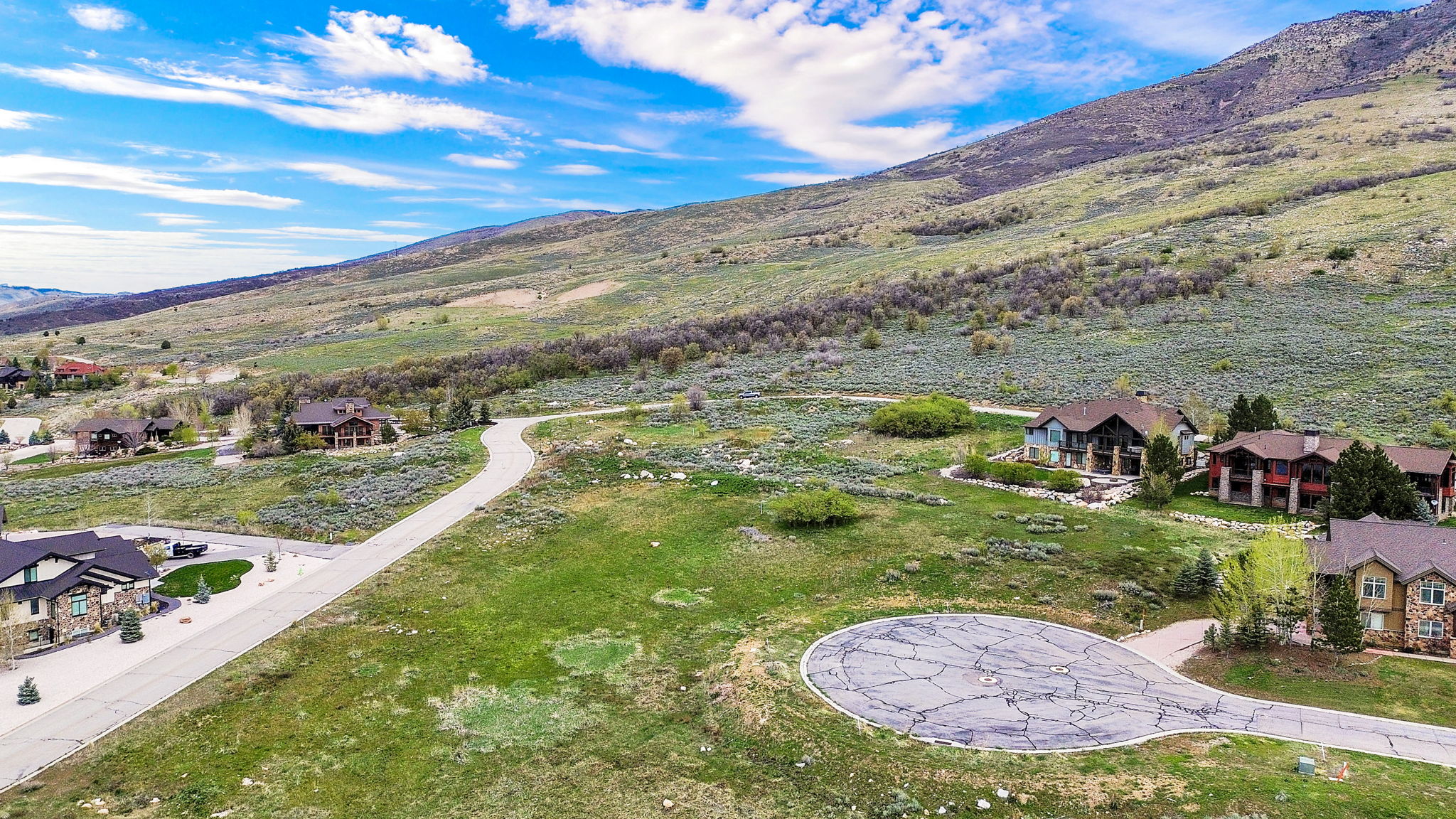 Drone / aerial view of mountains