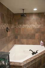 Bathroom with a garden tub