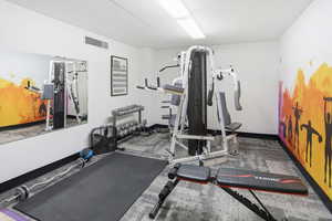 View of workout area