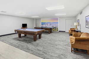 Game room featuring billiards table