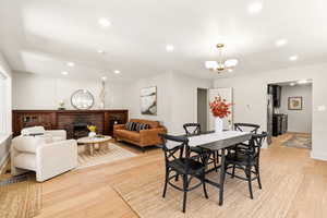 Original fireplace and build in shelves