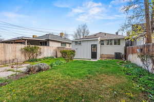Fully fenced backyard for privacy
