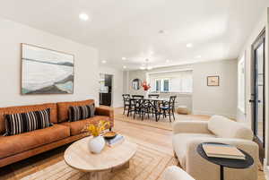 Great flow from family to dining room