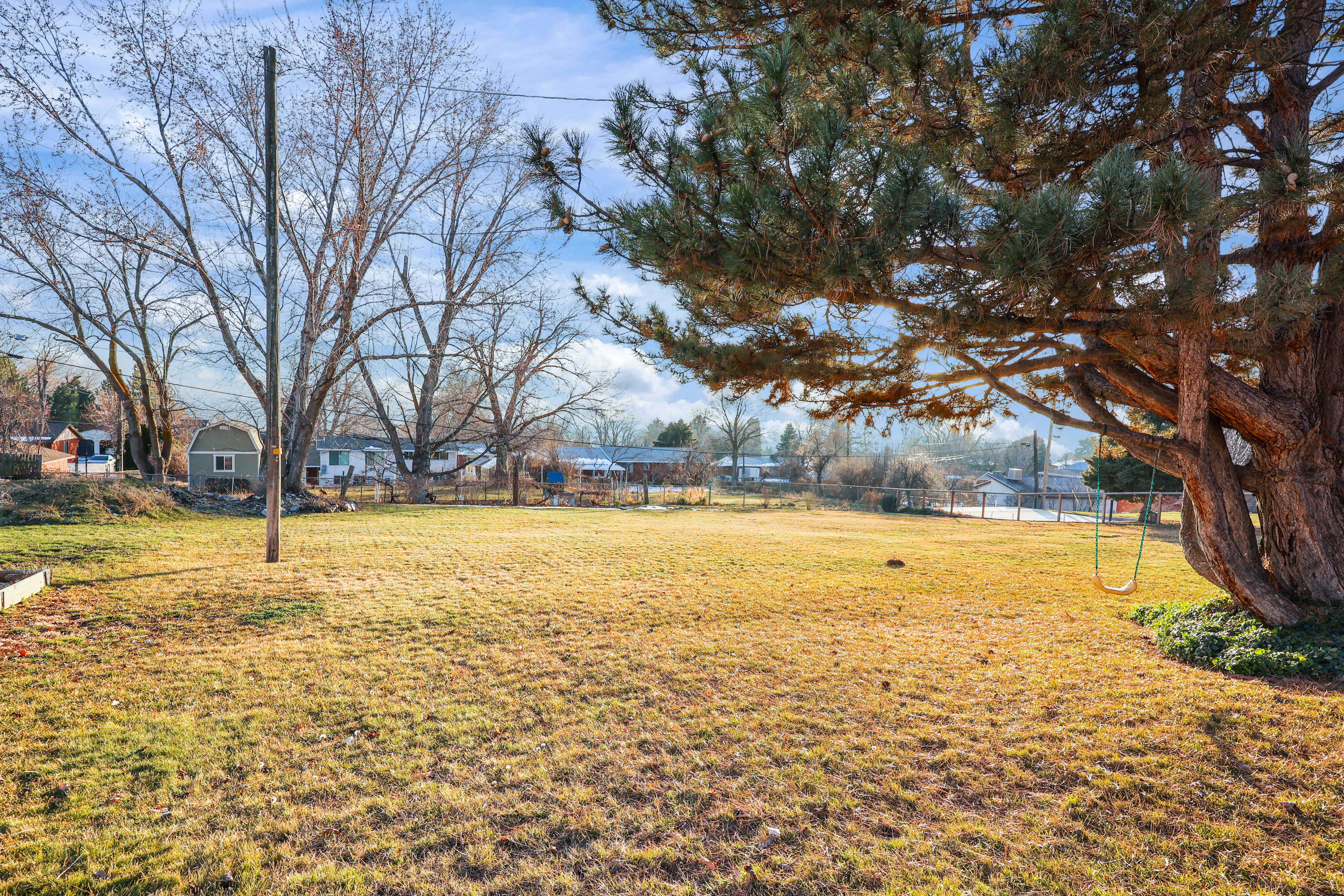 View of yard featuring a residential view