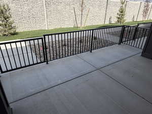 Fenced in Front porch