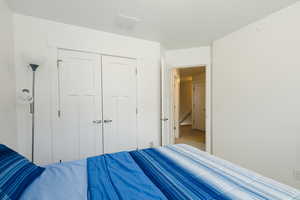 Bedroom with a closet