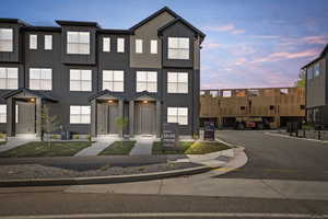 Contemporary house featuring board and batten siding