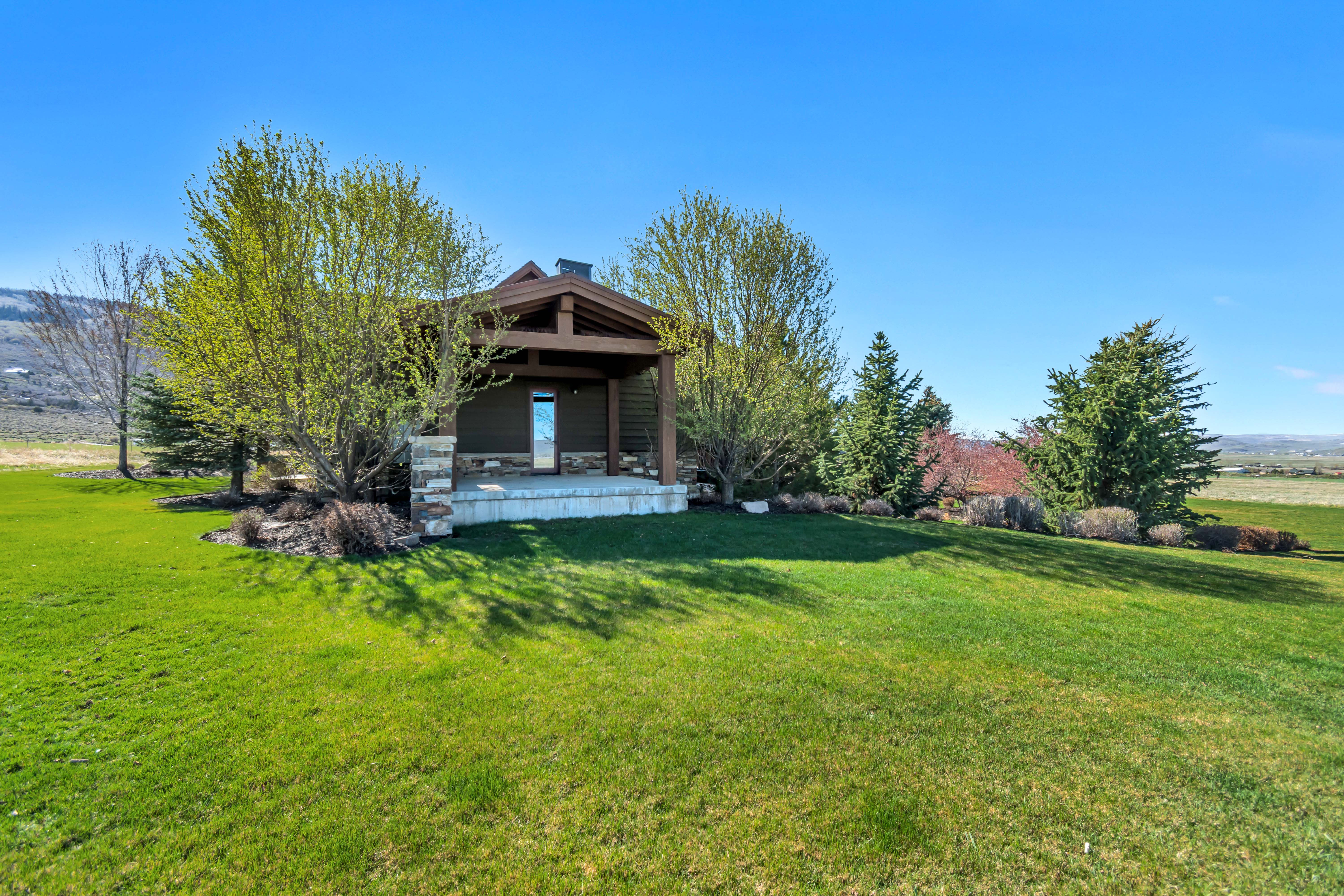 View of green lawn