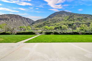 View from huge patio