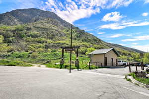 View of mountain background