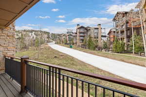 View from wrap around deck
