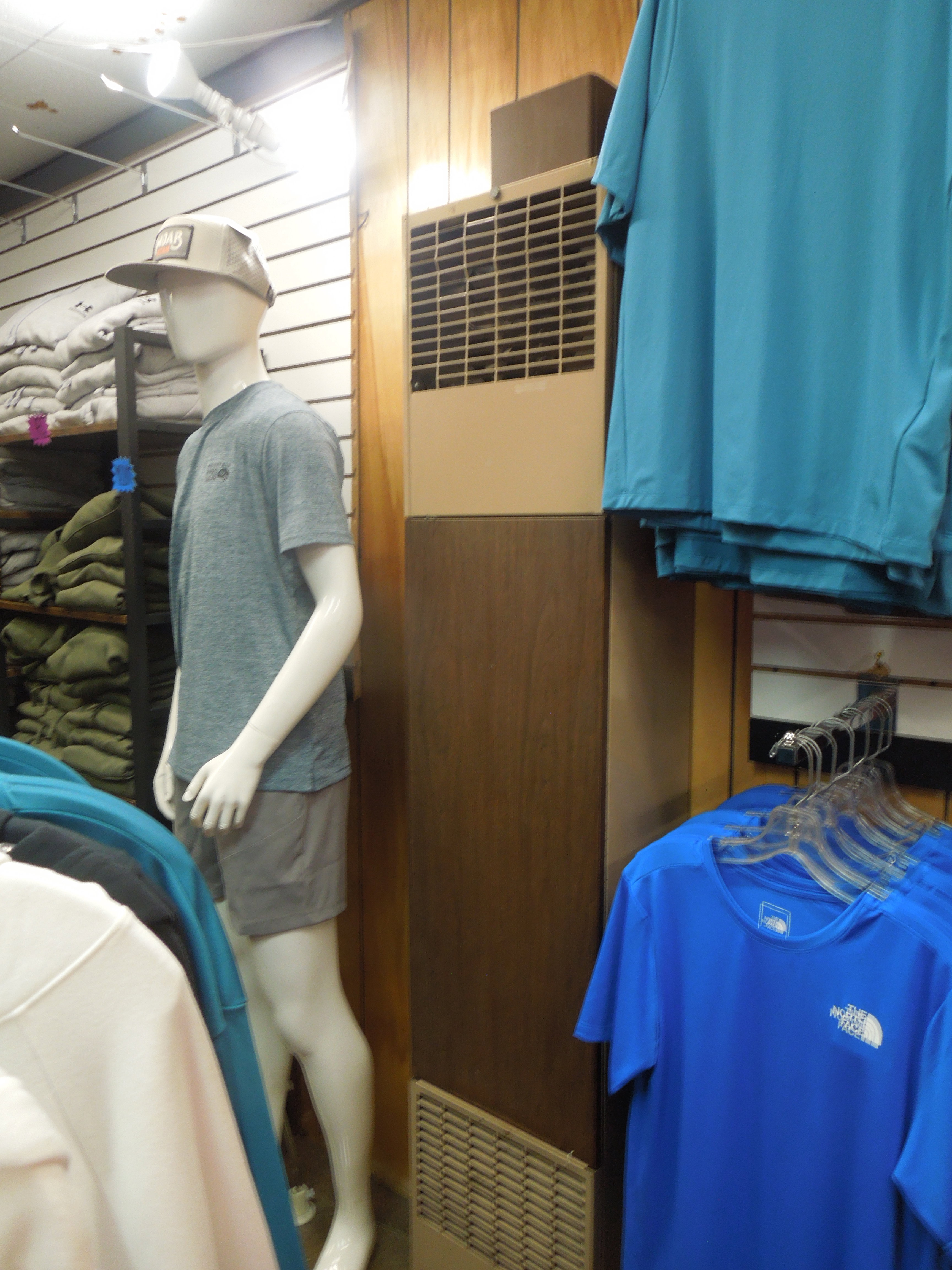 Walk in closet featuring a heating unit