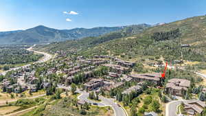 Aerial view of Bear Hollow Village
