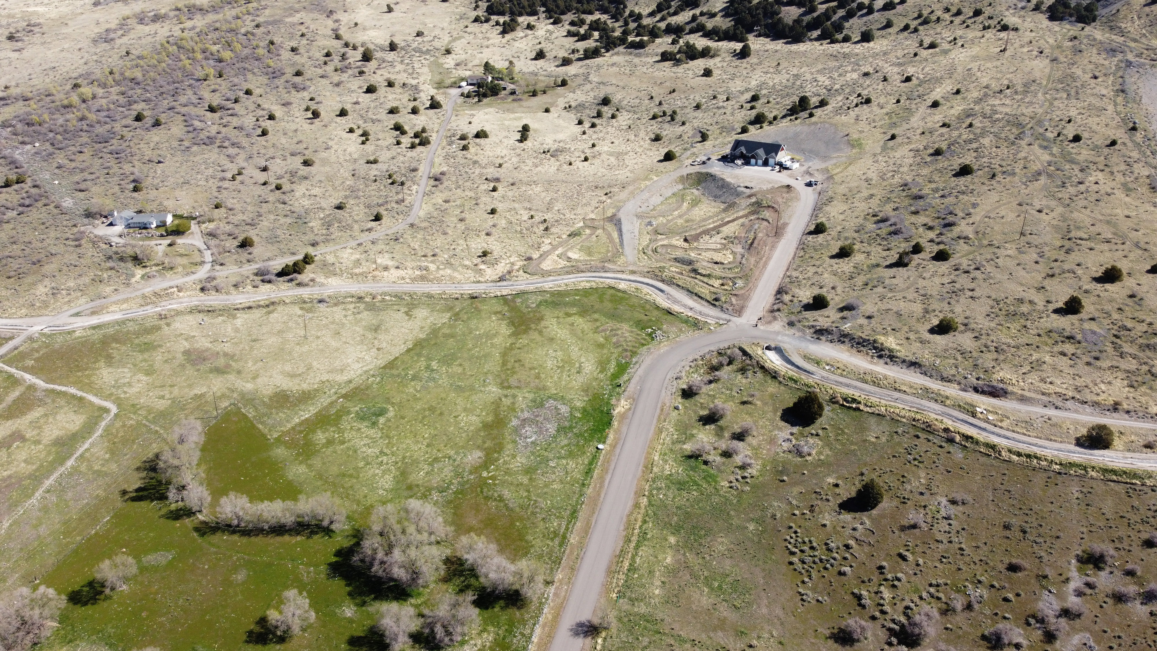 Aerial overview of property's location with rural landscape and a desert landscape