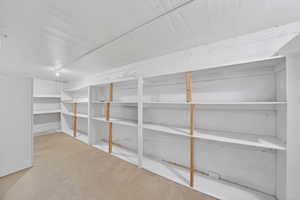 View of storage room