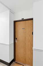 View of exterior entry