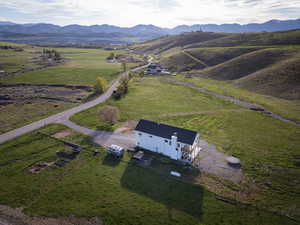 View of rural area with a mountain backdrop
